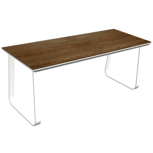 Table Lounge Salt Dinneraluminium Blanc Compact Rust