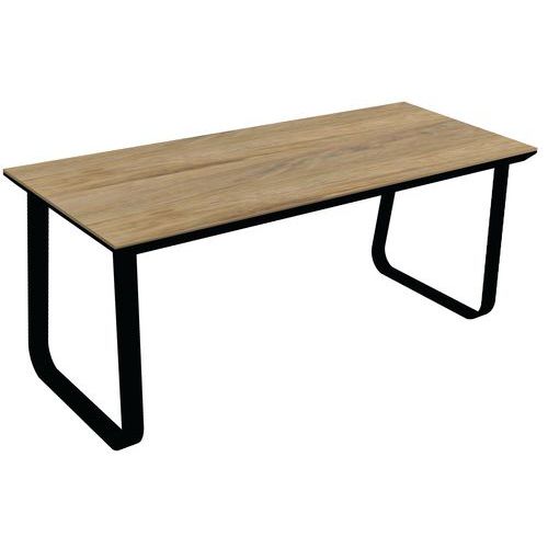 Table Lounge Salt Dinneraluminium Noir Compact Oak