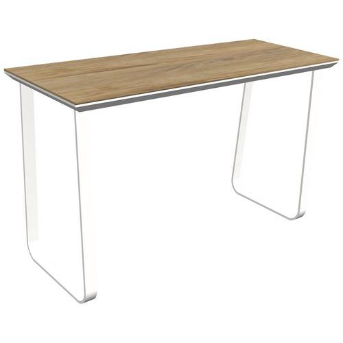 Table De Bar Salt Grandealuminium Blanc Compact Oak