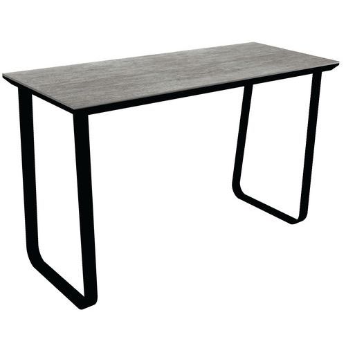 Table De Bar Salt Grandealuminium Noir Compact Concrete