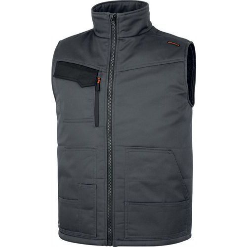 Gilet De Travail Sans Manche Stockton3 Gris/orange - L