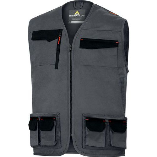 Gilet De Travail Sans Manche M2gi3 Gris/orange - Xxl - Unisexe