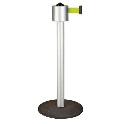 Poteau Aluminium Storetrac Mono À Sangle 12m - Jaune Fluo