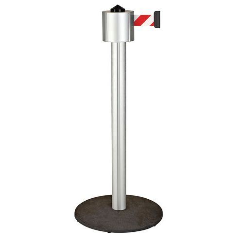Poteau Aluminium Storetrac Mono À Sangle 12m - Rouge/blanc