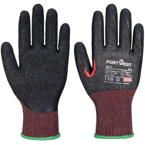 Portwest - Gants anti-coupure J13 Latex Noir XL - Protection Coupure - Confort Sec