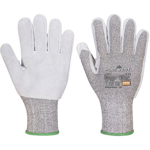 Portwest - Gants anti-coupure cuir AHR13 - Noir - Taille 8 - Protection maximale pour travaux secs - CE certifié