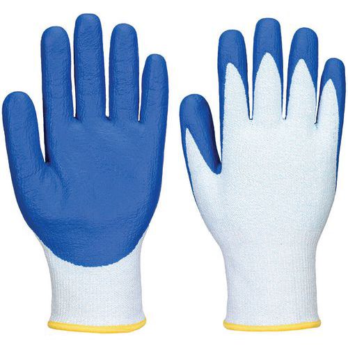Portwest - Gants anti coupure C13 nitrile - Taille 9 - Bleu - Protection maximale pour travaux secs - Norme EN 420
