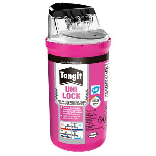 Tangit - Fil d'étanchéité Uni-Lock - Bobine 80m - Nylon résistant - Pour raccords fiables