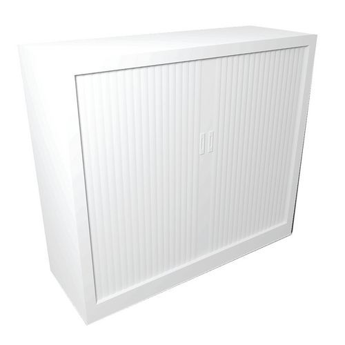 Armoire Métal à Rideaux H.105cm Blanc