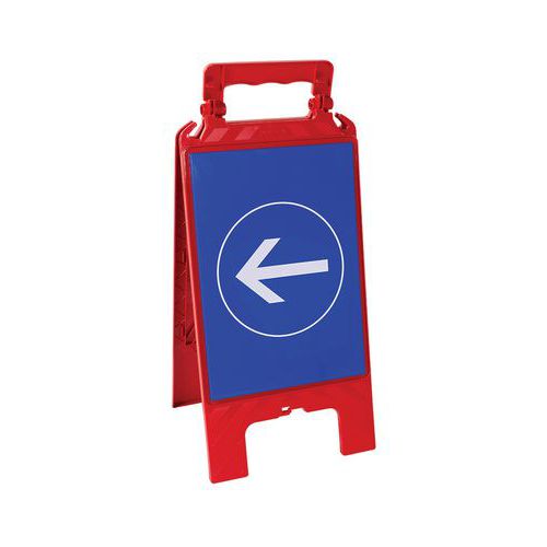 Chevalet Modulable Rouge - Sens Interdit / Sens Obligatoire