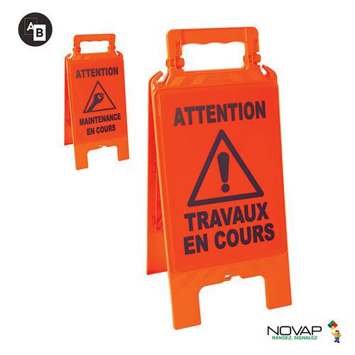 Chevalet Modulable Orange - Travaux En Cours / Maintenance