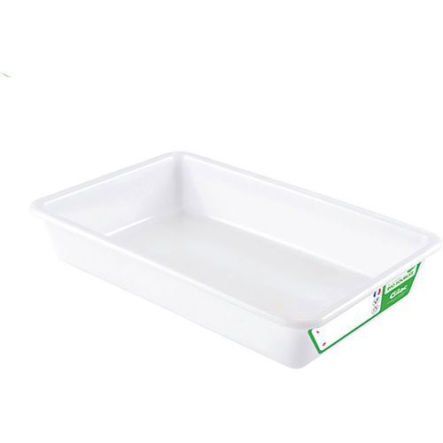 Bac Plat 8 L Biosourcé Blanc
