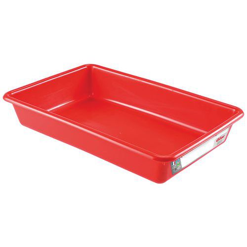 Bac Plat 3 L Haccp Rouge