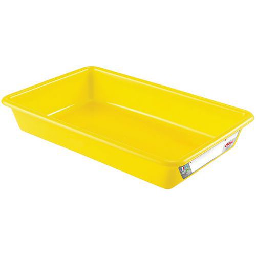 Bac Plat 8 L Haccp Jaune