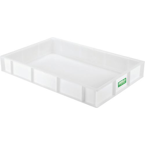 Caisse Pleine Biosourcé 600 X 400 X 90 Mm 15 L - Blanc