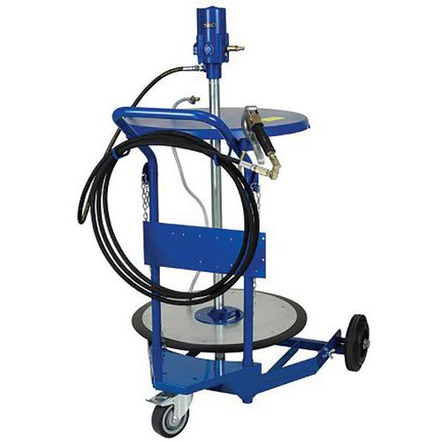 Ensemble Graisse Mobile Fût 200 Kg - Chariot 17075 Sans Enrouleur