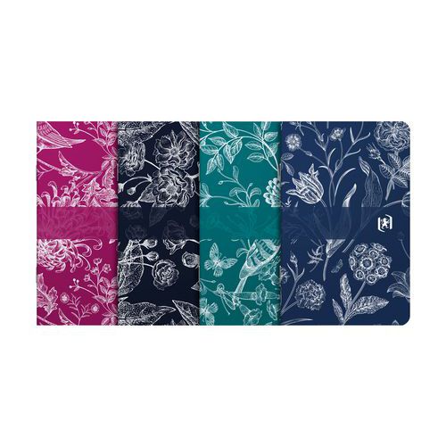 Oxford - Carnet Romance agrafé 90x140mm 60 pages ligné - Souple éco-responsable