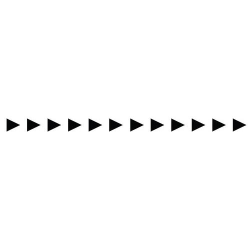 Signalétique Pour Porte Vitrée - 52mm X 1 M Chevrons Noirs