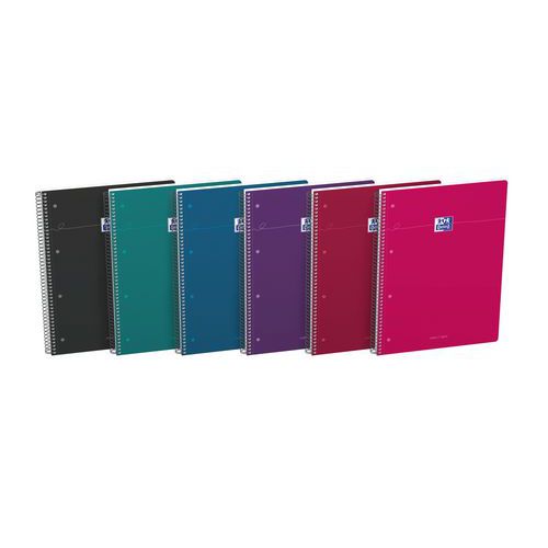 Oxford - Cahier Smart Spirale A4+ 160 pages ligné - 23x29.7 cm - Éco-responsable PEFC