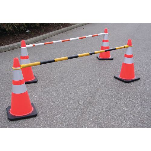 Barre rétractable pour cône de signalisation Barre rétractable pour cône de signalisation