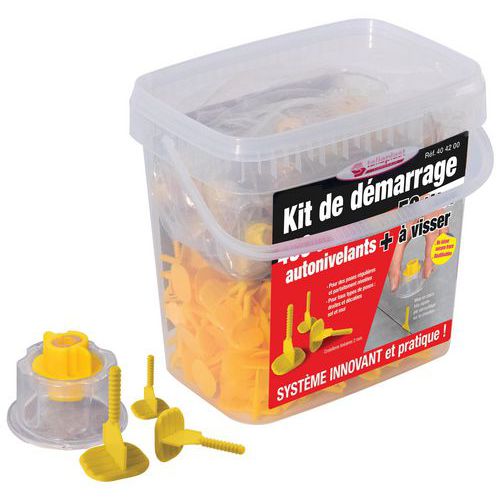 Kit 400 Croisillons Auto-nivelants 2mm + 50 Têtes À Visser