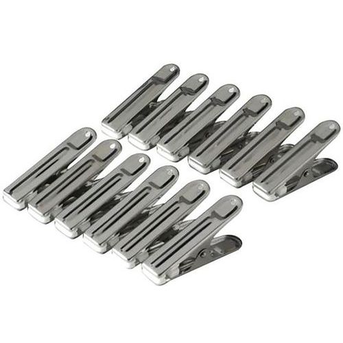 Lot De 12 Pinces à Linge En Acier Inoxydable - Metaltex