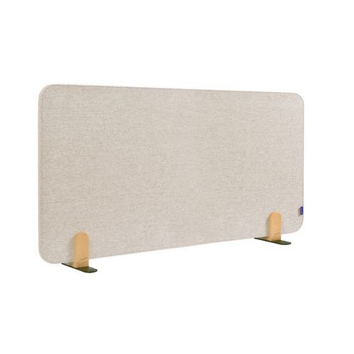 Elements Séparateur De Bureau Acoustique 60x120cm Beige Satiné Support