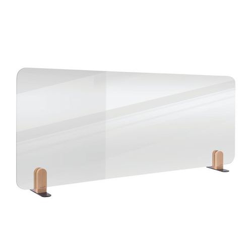 Elements Séparateur De Bureau Transparent 60x160cm Support