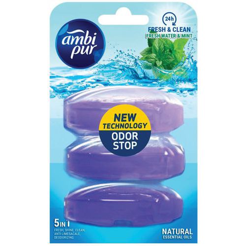 Recharge Bloc Toilettes Liquide 3x55 Ml - Ambi Pur