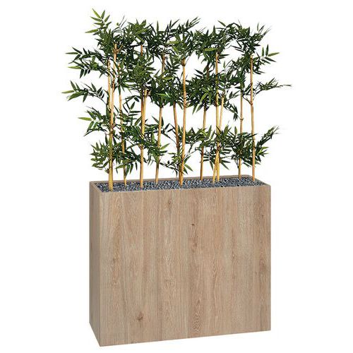 Jardinière Bois Bosco Chêne Ht 167 Cm Bambous