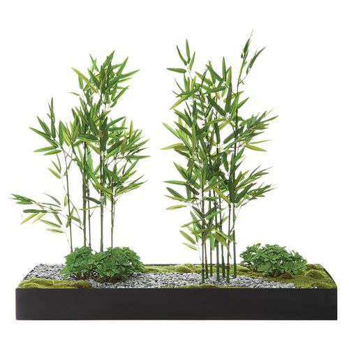 Plateau Rectangle 30x22cm Végétal Couleur Blanc 5Five Simply