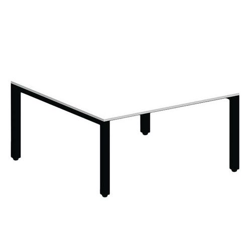 Table Basse Loki 80x80 Blanc/noir