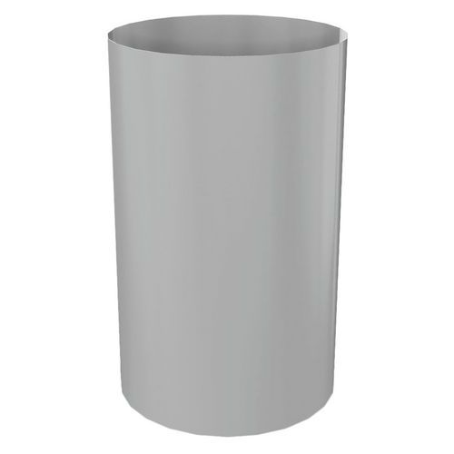 Corbeille À Papier Métal 40 L Ø 32 Cm Gris