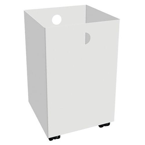 Bac Métal Pour Container De Tri 85 Litres Blanc