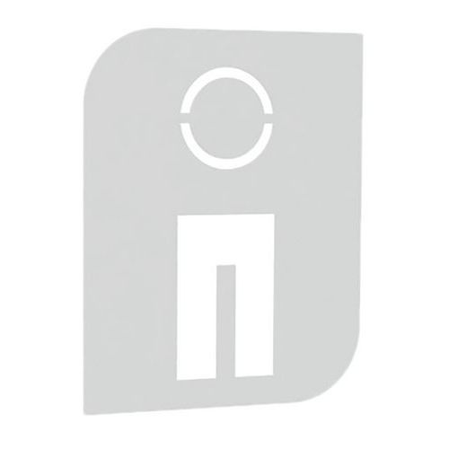 Plaque signalétique adhésive métal Manutan.fr