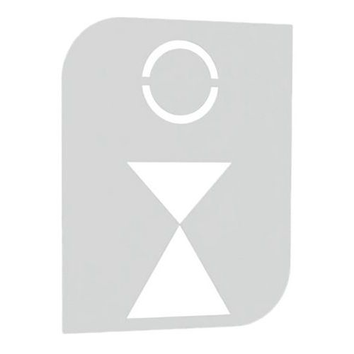 Plaque signalétique adhésive métal Manutan.fr