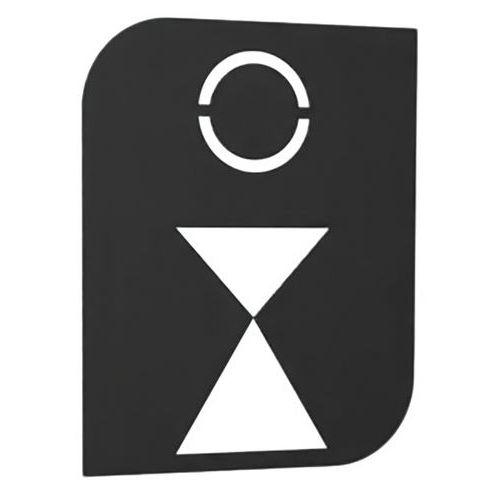 Plaque signalétique adhésive métal Manutan.fr