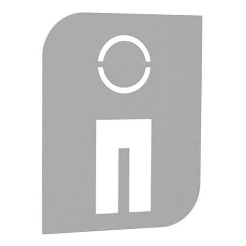 Plaque signalétique adhésive métal Manutan.fr