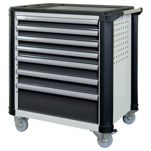 Desserte à Outils H928xl894xp650 Mm 7035 Gris/7016 Gris