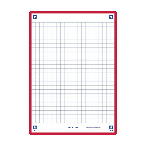 Fiches Bristol Revision 2.0 Oxford A6 Q5x5 Cadre Rouge