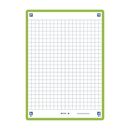 Fiches Bristol Revision 2.0 Oxford A6 Q5x5 Cadre Vert