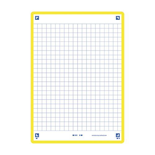 Fiches Bristol Revision 2.0 Oxford A6 Q5x5 Cadre Jaune