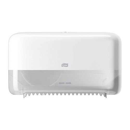 Distributeur double pour papier toilette sans mandrin Tork Distributeur double pour papier toilette sans mandrin Tork