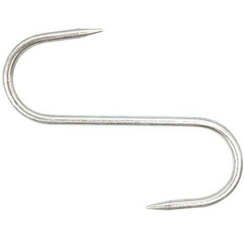 Couteau de boucher Esse - Acier Inox 120mm - Lame Argent Ø 5mm - 2 pièces - Idéal découpe culinaire