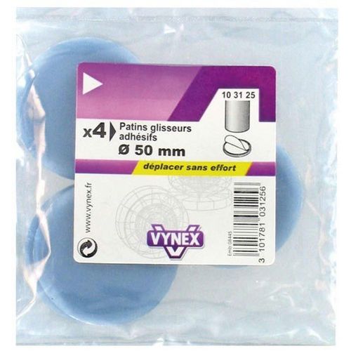 Vynex - Patins Glisseurs Adhésifs Ronds Ø50mm Gris - Lot de Protection pour Meubles