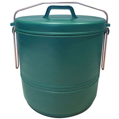 Poubelle Compost Verte 16L - Tri Sélectif Organique - Ouverture Basculante - ABS Robuste