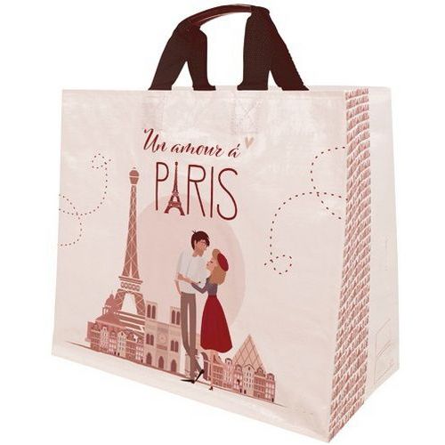 Sac cabas tissé Amour Paris - 33l - Publi Embal