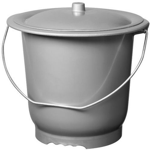 MANUTAN Aluminium Et Plastique - aluminium et plastiq - Seau hygi&eacute;nique mod&egrave;le adulte + couvercle