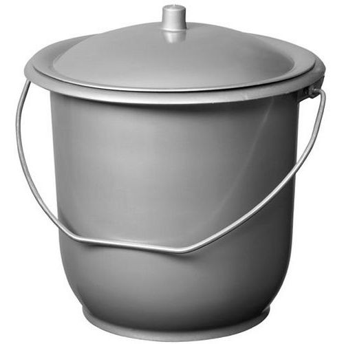 Seau hygiénique enfant avec couvercle - Gris - 5L - Rééducation et réadaptation