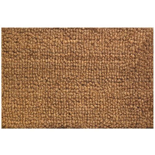 Tapis coco naturel bouclé - 40x60 cm - Marron - Usage intensif intérieur/extérieur - Bonne fonction grattante